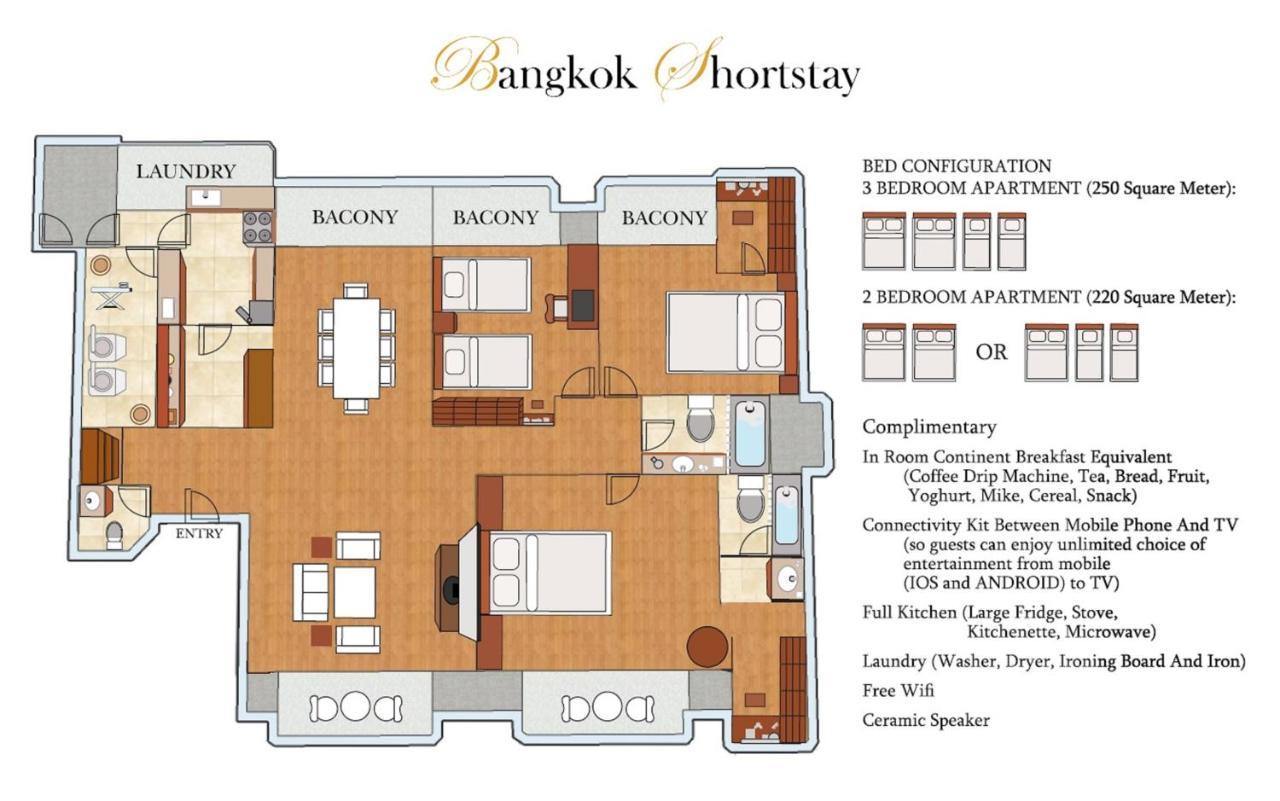 Bangkok Shortstay, 2-3Br Sukhumvit Exteriör bild